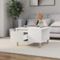 Couchtisch Weiß 55x55x36,5 cm Holzwerkstoff Couchtisch Weiß 55x55x36,5 cm Holzwerkstoff
