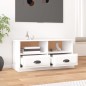 TV-Schrank Hochglanz-Weiß 93x35,5x45 cm Holzwerkstoff TV-Schrank Hochglanz-Weiß 93x35,5x45 cm Holzwerkstoff