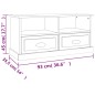 TV-Schrank Hochglanz-Weiß 93x35,5x45 cm Holzwerkstoff TV-Schrank Hochglanz-Weiß 93x35,5x45 cm Holzwerkstoff