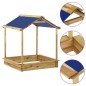 vidaXL Garten-Spielhaus mit Sandkasten 128x120x145 cm Kiefernholz vidaXL Garten-Spielhaus mit Sandkasten 128x120x145 cm Kiefernholz