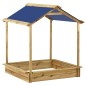 vidaXL Garten-Spielhaus mit Sandkasten 128x120x145 cm Kiefernholz vidaXL Garten-Spielhaus mit Sandkasten 128x120x145 cm Kiefernholz