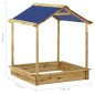 vidaXL Garten-Spielhaus mit Sandkasten 128x120x145 cm Kiefernholz vidaXL Garten-Spielhaus mit Sandkasten 128x120x145 cm Kiefernholz