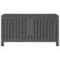 Gartentruhe Grau 121x55x64 cm Massivholz Kiefer Gartentruhe Grau 121x55x64 cm Massivholz Kiefer