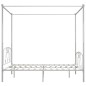 Himmelbett-Gestell Weiß Metall 200 x 200 cm Himmelbett-Gestell Weiß Metall 200 x 200 cm