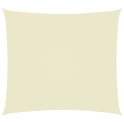 Sonnensegel Oxford-Gewebe Rechteckig 3,5x4,5 m Creme