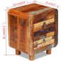 Nachtschrank Altholz 43x33x51 cm Nachtschrank Altholz 43x33x51 cm