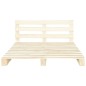 Palettenbett Massivholz Kiefer 200×200 cm Palettenbett Massivholz Kiefer 200×200 cm