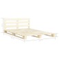 Palettenbett Massivholz Kiefer 200×200 cm Palettenbett Massivholz Kiefer 200×200 cm