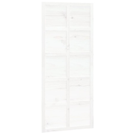 Scheunentür Weiß 90x1,8x214 cm Massivholz Kiefer