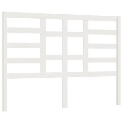 vidaXL Kopfteil Weiß 146x4x104 cm Massivholz Kiefer