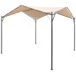 vidaXL Pavillon Partyzelt Überdachung 4x4 m Stahl Beige vidaXL Pavillon Partyzelt Überdachung 4x4 m Stahl Beige