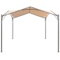 vidaXL Pavillon Partyzelt Überdachung 4x4 m Stahl Beige vidaXL Pavillon Partyzelt Überdachung 4x4 m Stahl Beige