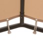 vidaXL Pavillon Partyzelt Überdachung 4x4 m Stahl Beige vidaXL Pavillon Partyzelt Überdachung 4x4 m Stahl Beige