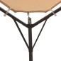 vidaXL Pavillon Partyzelt Überdachung 4x4 m Stahl Beige vidaXL Pavillon Partyzelt Überdachung 4x4 m Stahl Beige
