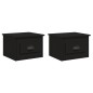 vidaXL Wand-Nachttische 2 Stk. Schwarz 41,5x36x28 cm vidaXL Wand-Nachttische 2 Stk. Schwarz 41,5x36x28 cm