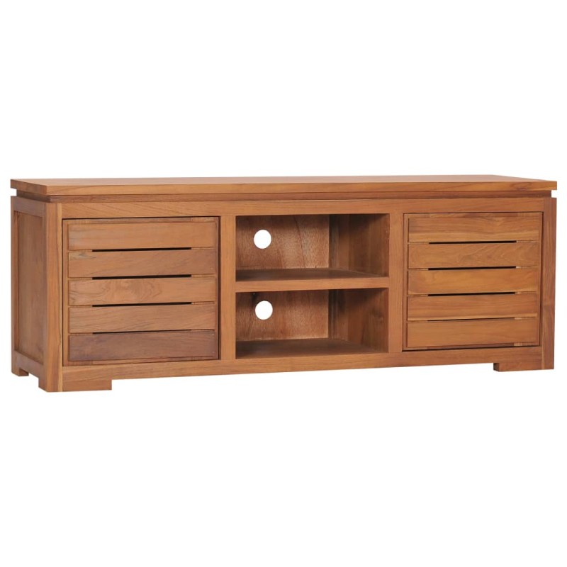 TV-Schrank 110 x 30 x 40 cm Teak Massivholz TV-Schrank 110 x 30 x 40 cm Teak Massivholz