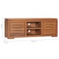 TV-Schrank 110 x 30 x 40 cm Teak Massivholz TV-Schrank 110 x 30 x 40 cm Teak Massivholz