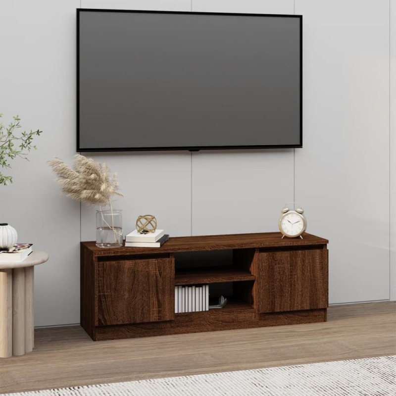 TV-Schrank mit Tür Braun Eichen-Optik 102x30x36 cm TV-Schrank mit Tür Braun Eichen-Optik 102x30x36 cm