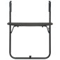 Balkonhängetisch Braun 60x64x83,5 cm Kunststoff Rattanoptik Balkonhängetisch Braun 60x64x83,5 cm Kunststoff Rattanoptik