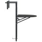 Balkonhängetisch Braun 60x64x83,5 cm Kunststoff Rattanoptik Balkonhängetisch Braun 60x64x83,5 cm Kunststoff Rattanoptik