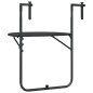 Balkonhängetisch Braun 60x64x83,5 cm Kunststoff Rattanoptik Balkonhängetisch Braun 60x64x83,5 cm Kunststoff Rattanoptik