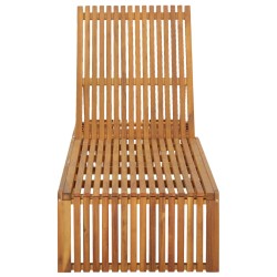 Sonnenliege Akazie Massivholz