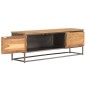 vidaXL TV-Schrank Recyceltes Teak und Stahl 120 x 30 x 40 cm vidaXL TV-Schrank Recyceltes Teak und Stahl 120 x 30 x 40 cm