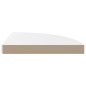 Eck-Schweberegal Hochglanz-Weiß 35x35x3,8 cm MDF Eck-Schweberegal Hochglanz-Weiß 35x35x3,8 cm MDF