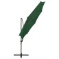 Ampelschirm mit Mast und LED Grün 300 cm Ampelschirm mit Mast und LED Grün 300 cm