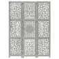 vidaXL 3tlg. Raumteiler Handgeschnitzt Grau 120×165cm Mango Massivholz vidaXL 3tlg. Raumteiler Handgeschnitzt Grau 120×165cm Mango Massivholz