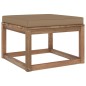 Gartenhocker mit Taupe Kissen Gartenhocker mit Taupe Kissen