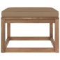 Gartenhocker mit Taupe Kissen Gartenhocker mit Taupe Kissen