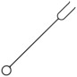 Feuerkorb mit Schürhaken 62 cm XXL Stahl Feuerkorb mit Schürhaken 62 cm XXL Stahl