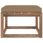 Gartenhocker mit Taupe Kissen Gartenhocker mit Taupe Kissen