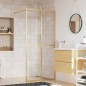 Duschwand für Begehbare Dusche mit ESG Klarglas Golden 80x195cm Duschwand für Begehbare Dusche mit ESG Klarglas Golden 80x195cm