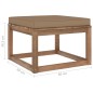 Gartenhocker mit Taupe Kissen Gartenhocker mit Taupe Kissen