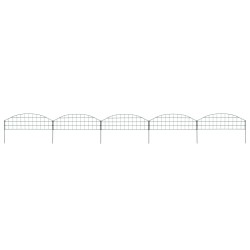 Gartenzaun Set Konvex 77,3x26 cm Grün
