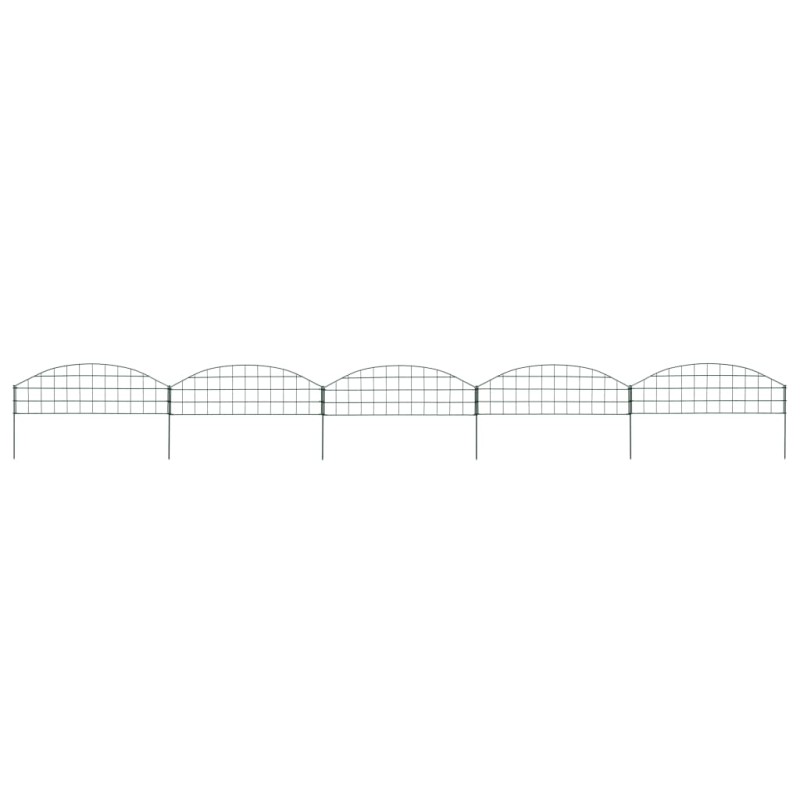 Gartenzaun Set Konvex 77,3x26 cm Grün Gartenzaun Set Konvex 77,3x26 cm Grün
