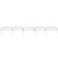 Gartenzaun Set Konvex 77,3x26 cm Grün Gartenzaun Set Konvex 77,3x26 cm Grün