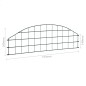Gartenzaun Set Konvex 77,3x26 cm Grün Gartenzaun Set Konvex 77,3x26 cm Grün