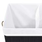 Bambus-Wäschekorb mit 2 Fächern Schwarz 100 L Bambus-Wäschekorb mit 2 Fächern Schwarz 100 L