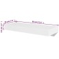 2er Set MDF Wandregal Hängeregal Wandboard Bücher/DVD Regal, weiß 2er Set MDF Wandregal Hängeregal Wandboard Bücher/DVD Regal, weiß
