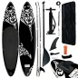 Aufblasbares Stand Up Paddle Board Set 305x76x15 cm Schwarz Aufblasbares Stand Up Paddle Board Set 305x76x15 cm Schwarz