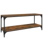 TV-Schrank Räuchereiche 100x33x41 cm Holzwerkstoff und Stahl TV-Schrank Räuchereiche 100x33x41 cm Holzwerkstoff und Stahl