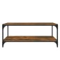 TV-Schrank Räuchereiche 100x33x41 cm Holzwerkstoff und Stahl TV-Schrank Räuchereiche 100x33x41 cm Holzwerkstoff und Stahl