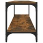 TV-Schrank Räuchereiche 100x33x41 cm Holzwerkstoff und Stahl TV-Schrank Räuchereiche 100x33x41 cm Holzwerkstoff und Stahl