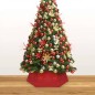 vidaXL Weihnachtsbaumrock Rot Ø68x25 cm vidaXL Weihnachtsbaumrock Rot Ø68x25 cm