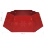 vidaXL Weihnachtsbaumrock Rot Ø68x25 cm vidaXL Weihnachtsbaumrock Rot Ø68x25 cm