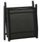 3-tlg. Garten-Lounge-Set Textilene und Aluminium Schwarz 3-tlg. Garten-Lounge-Set Textilene und Aluminium Schwarz