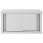 vidaXL Wandhängeschrank mit Schiebetüren 90×40×50 cm Edelstahl vidaXL Wandhängeschrank mit Schiebetüren 90×40×50 cm Edelstahl